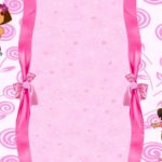 Cute Pink Dora The Explorer Invitation Template