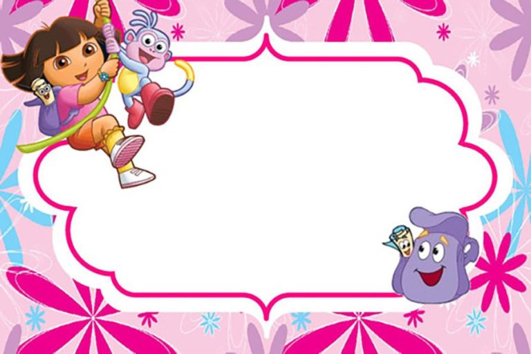 Printable Dora The Explorer Invitation Card - Free Invitation Templates