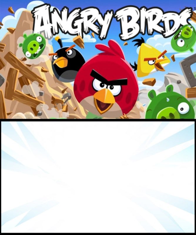 9 FREE Printable Templates Angry Birds Invitations For All Your Buds 