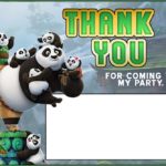 Kung Fu Panda Party Invitation