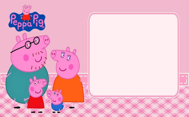 Peppa Pig Invitation Template