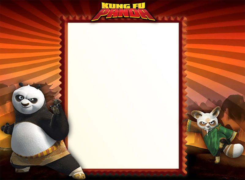 Printable Kung Fu Panda Invitation Template Free Invitation Templates