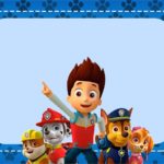Printable Paw Patrol Invitation Card