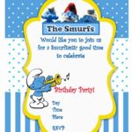 Smurfs Birthday Party Invitation