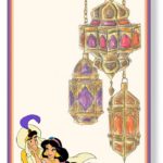 Aladdin & Jasmine invitation