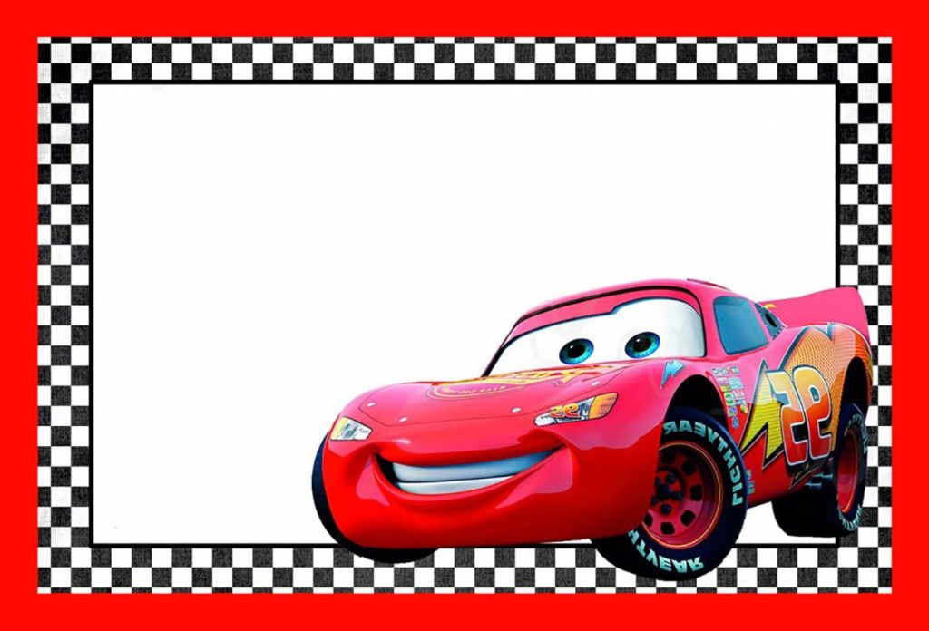 Cars Lightning McQueen Printable Template Free Invitation Templates