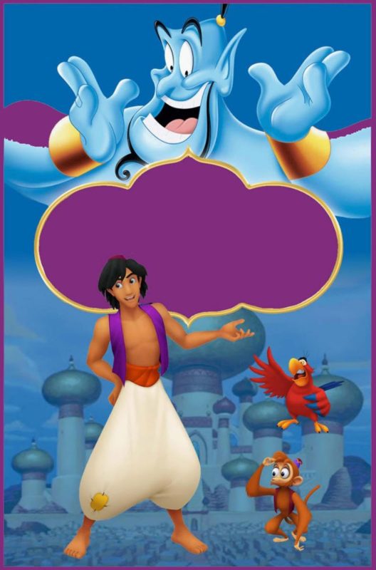 Download Free Printable Aladdin Invitation Template Free Invitation Templates