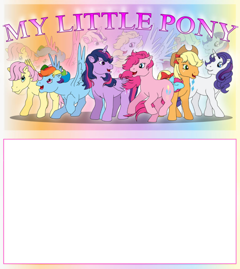 Printable My Little Pony Template Free Invitation Templates