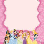 Disney Princesses Birthday Invitation Template
