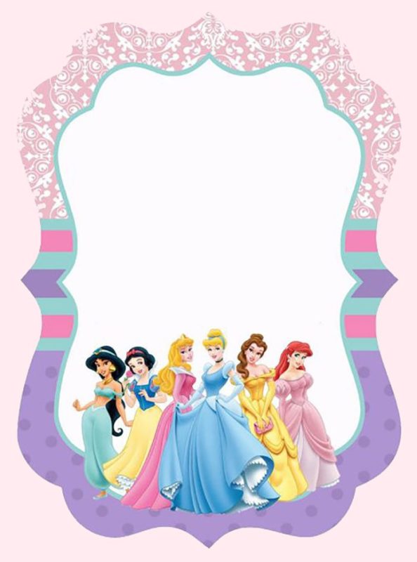 Disney Princesses Invitation Template - Free Invitation Templates