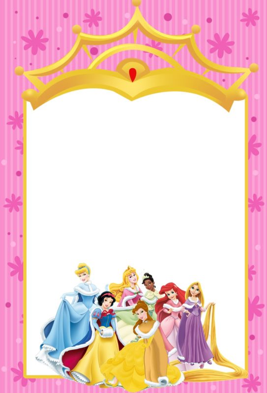 Printable Disney Princesses Invitations - Free Invitation Templates