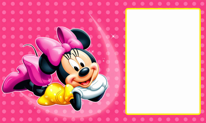 customized minnie mouse baby shower invitations