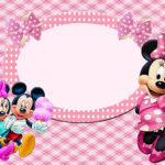 Editable Minnie Mouse Invitation Card