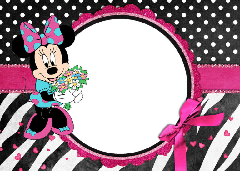 The largest collection of FREE Minnie Mouse Invitation Templates - Part 1