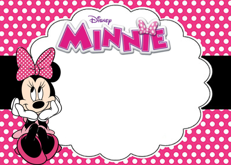 Minnie Mouse Invitation Free Template