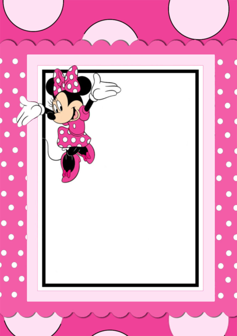 The Largest Collection Of Free Minnie Mouse Invitation Templates Part 1