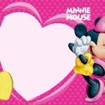 Minnie Mouse Heart Invitation