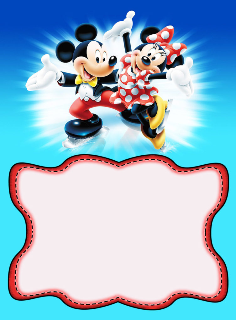 Minnie and Mickey Mouse Birthday Invitation | Free Invitation Templates
