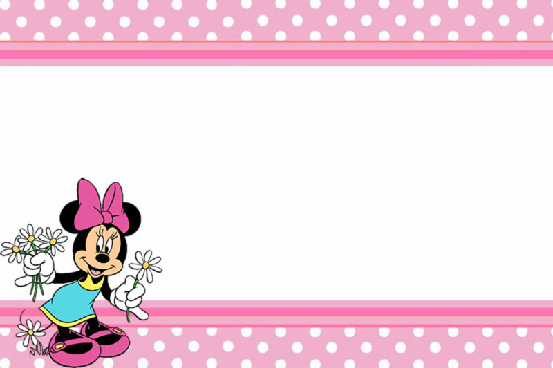 Disney Minnie Mouse Theme 6pcs Pink Paper Thank You Card Girl Birthday Party Little Invitation Card Baby Shower Greeting Card Aliexpress