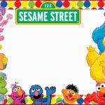 Elmo and Sesame street Birthday Party Invitation