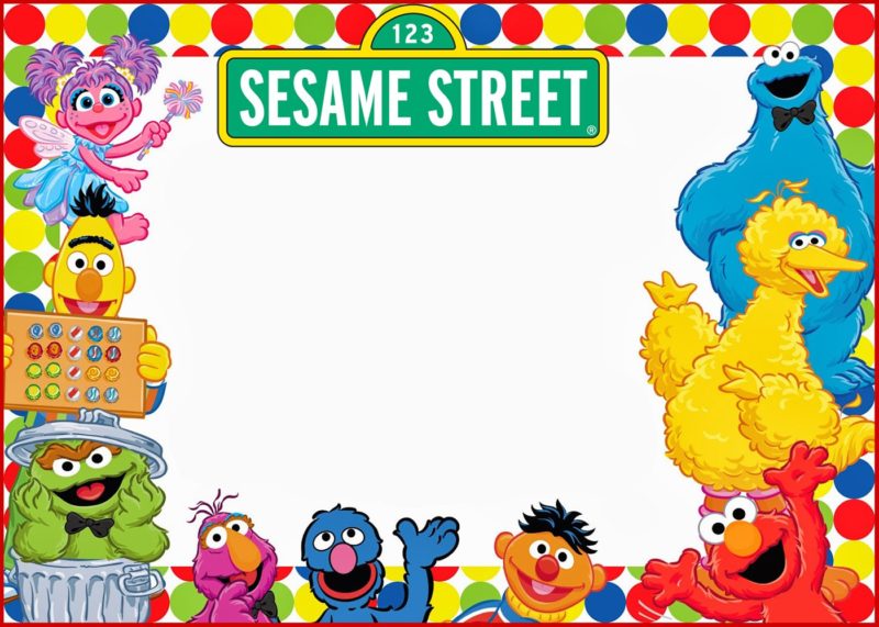 Elmo and Sesame street Birthday Party Invitation Free Invitation