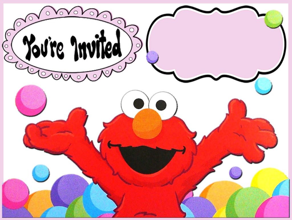 12 Printable Elmo Invitations Children's favorite birthday theme