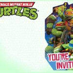 Editable Ninja Turtle Invitation Template