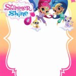 Free Printable Shimmer and Shine Invitation Card