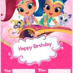 Shimmer and Shine Birthday Party Invitation Template