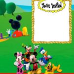 Custom Mickey Mouse Invitation Card