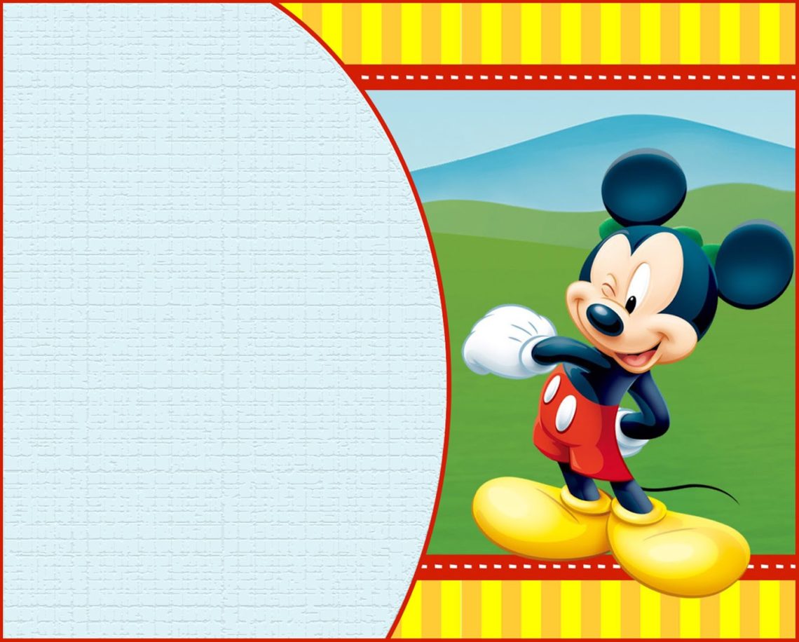 Custom Mickey Mouse Invitation Template - Free Invitation Templates