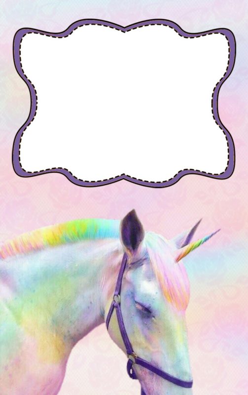 Unicorn Invitation Free Template