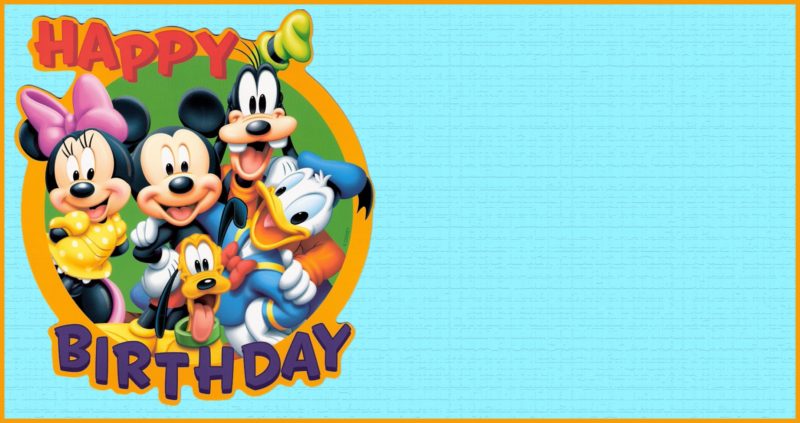 Mickey Mouse Sample Birthday Invitation