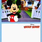Printable Mickey Mouse Invitation Card