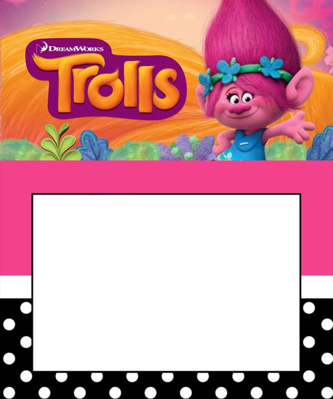 16 FREE Printable Trolls Invitation Templates Free Invitation Templates