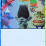 Trolls Invitation Card for Boys