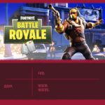 Free Printable Fortnite Battle Royale Invitation